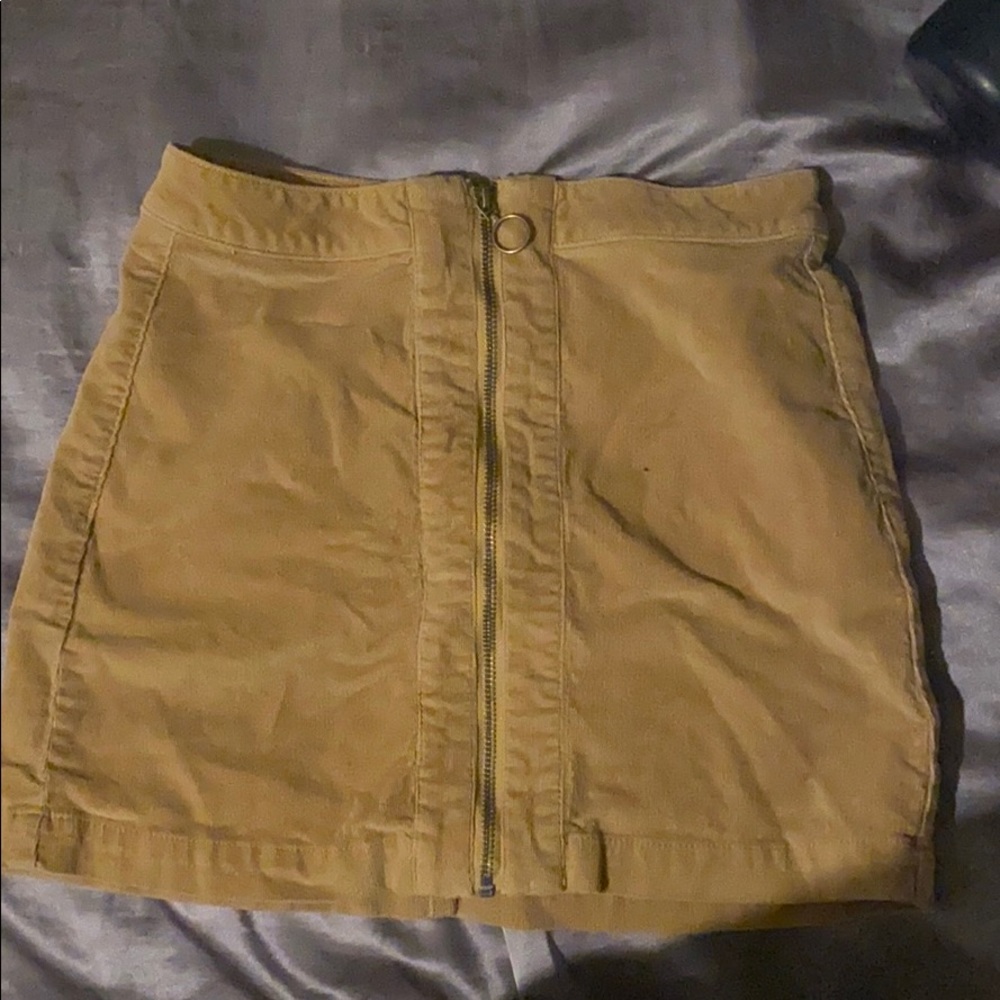Suede skirt